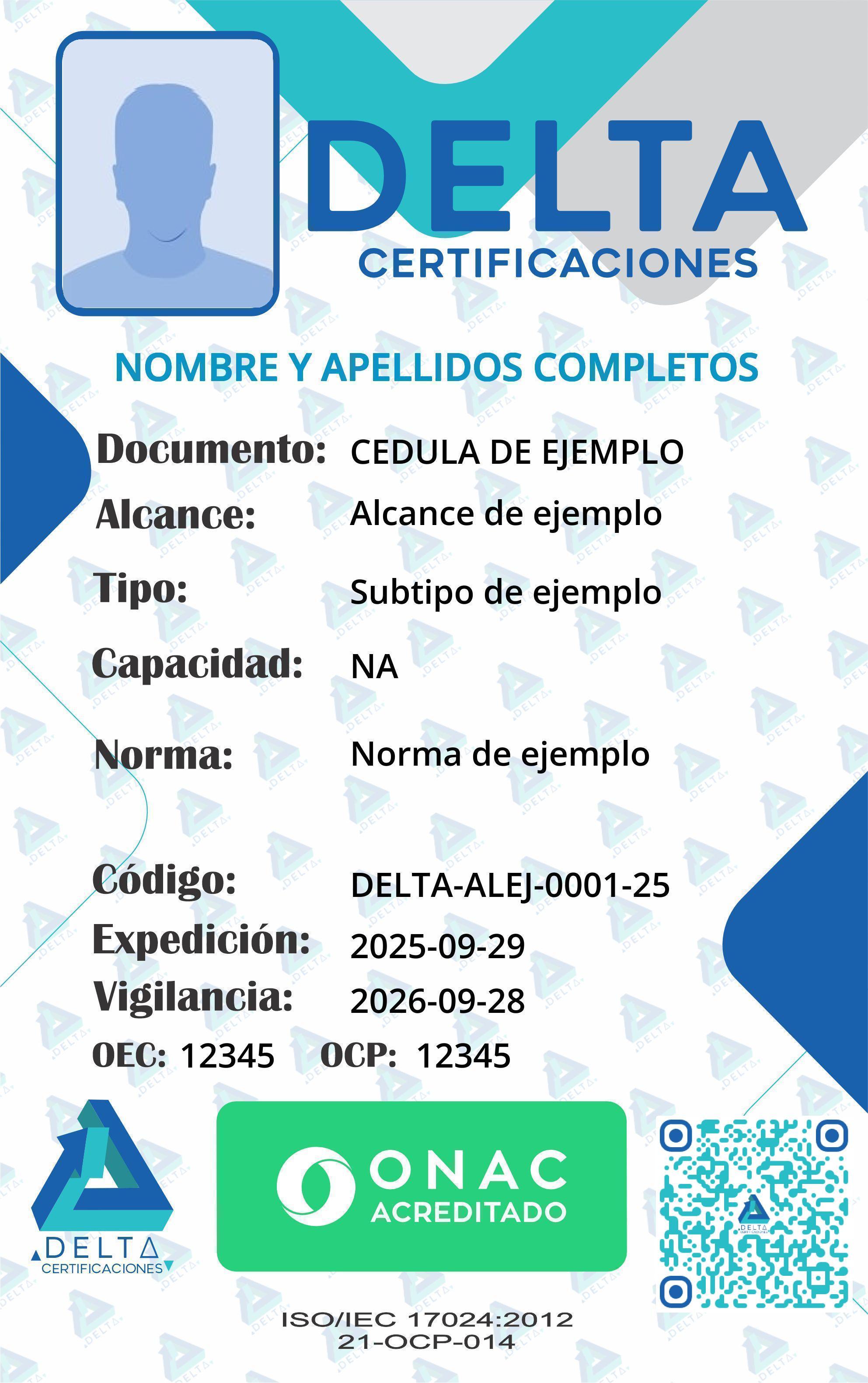 Ejemplo carné Delta